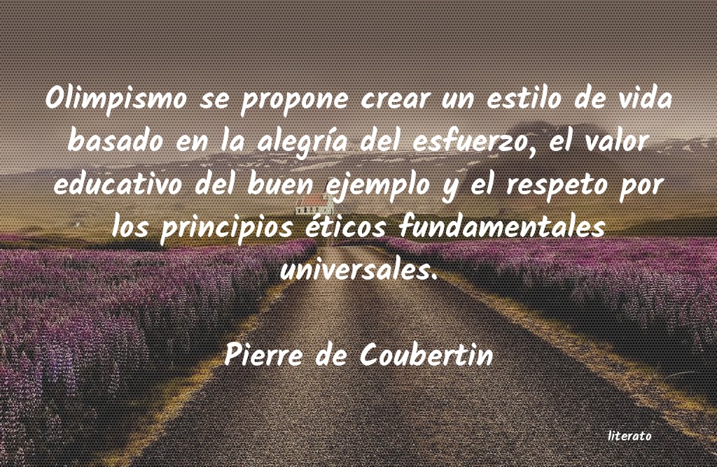 Frases de Pierre de Coubertin