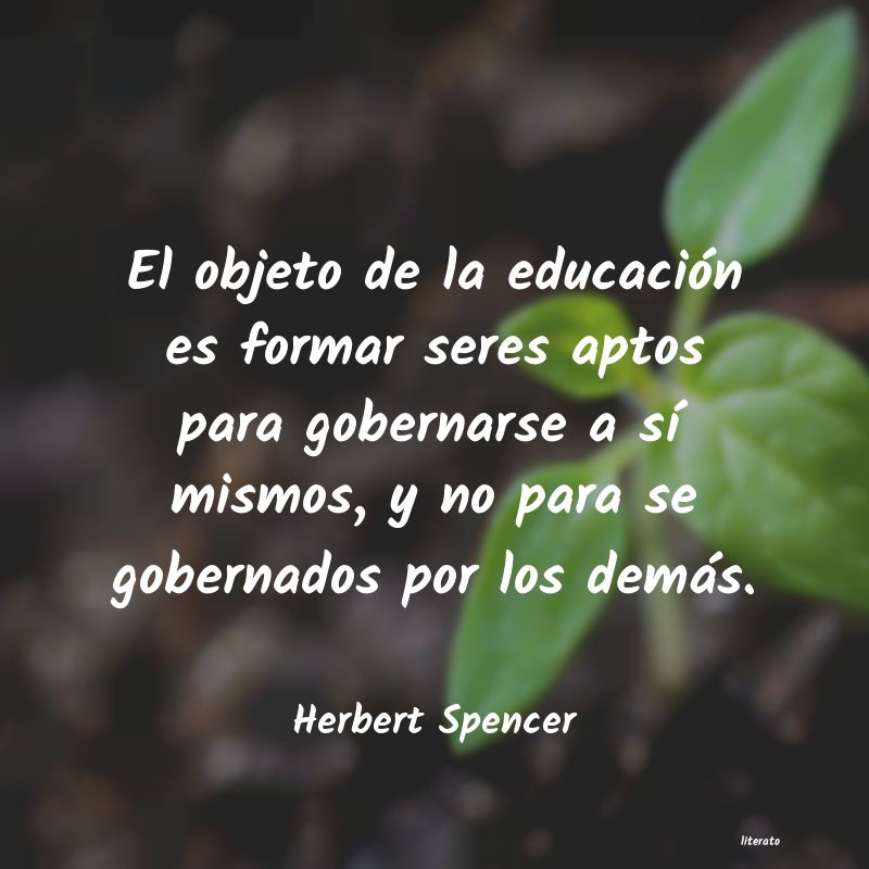 Frases de Herbert Spencer