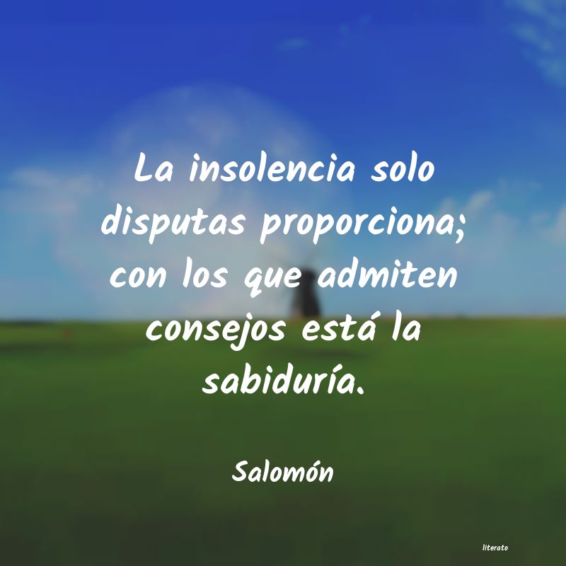 Frases de Salomón