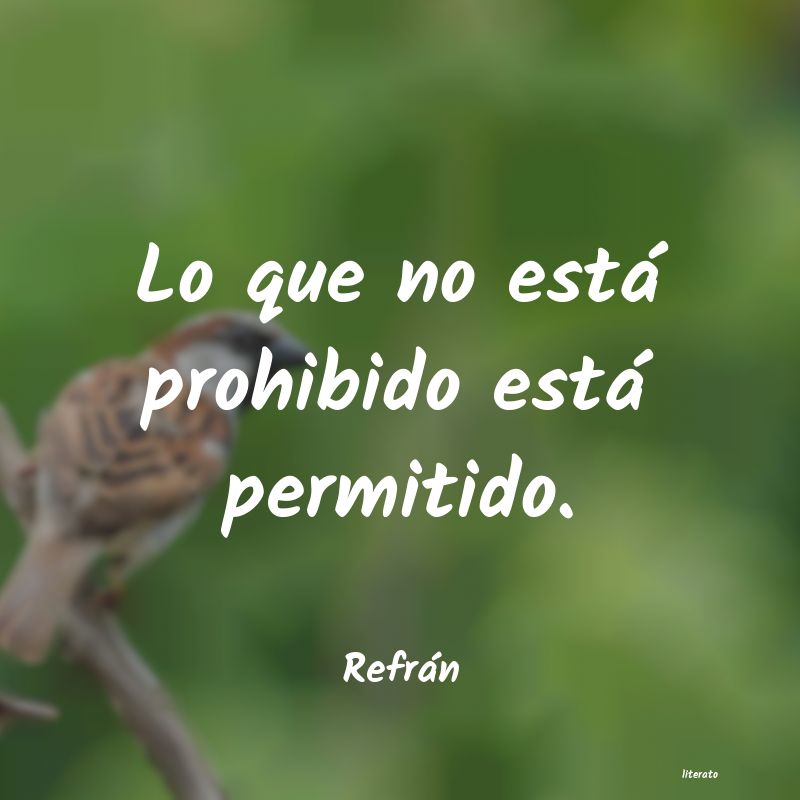 Frases de Refrán