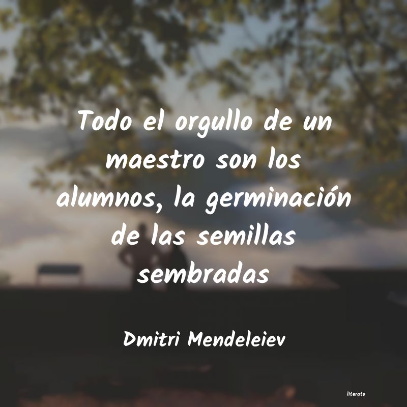 Frases de Dmitri Mendeleiev