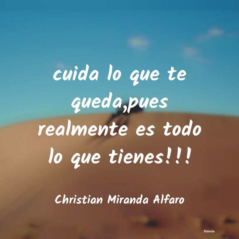 frases de Christian Miranda Alfaro