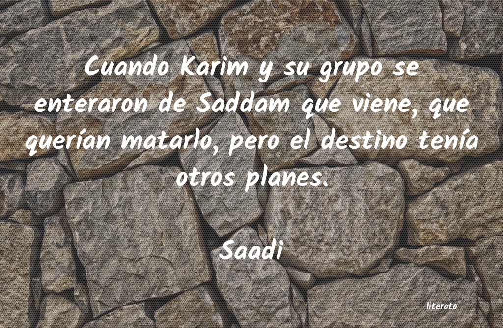 Frases de Saadi