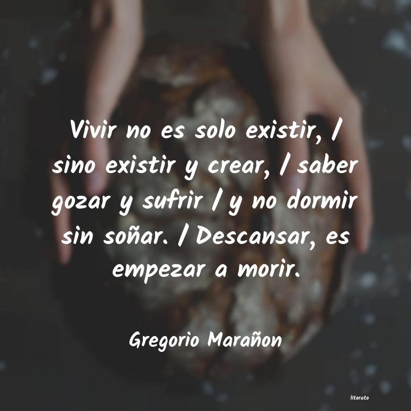 vivir no es solo existir