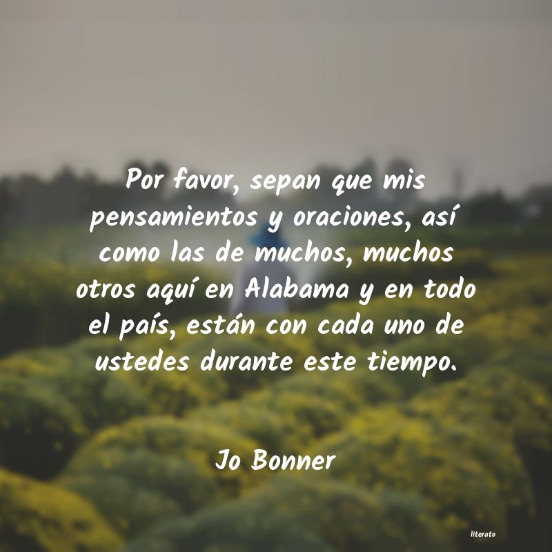frases de Jo Bonner
