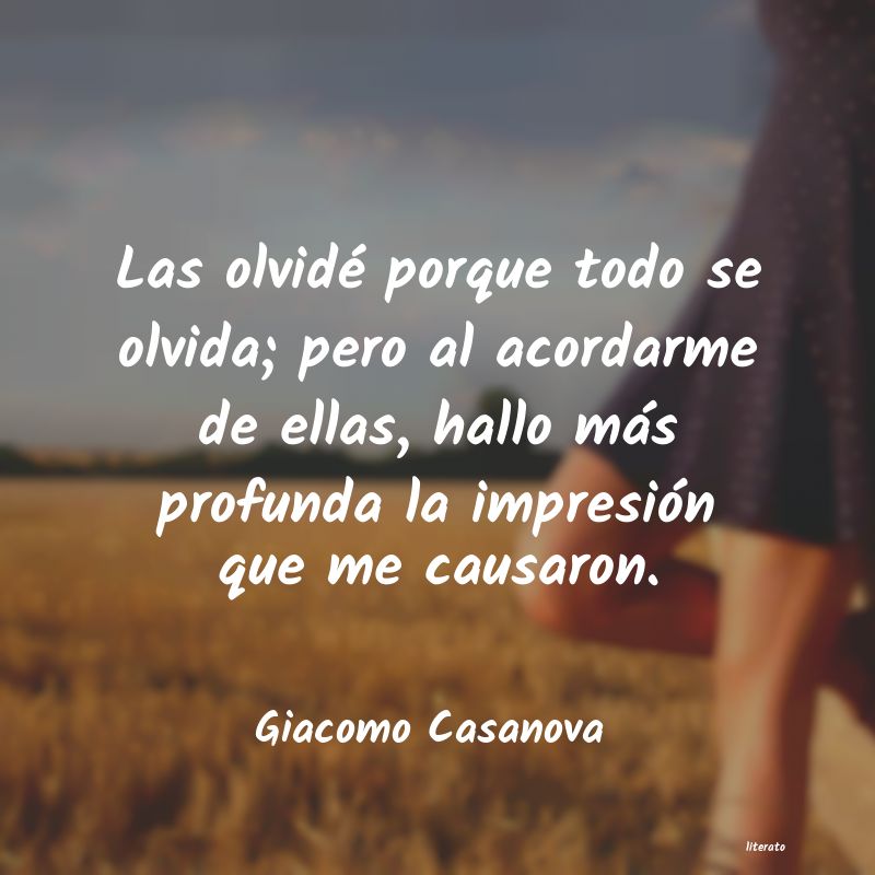 Frases de Giacomo Casanova