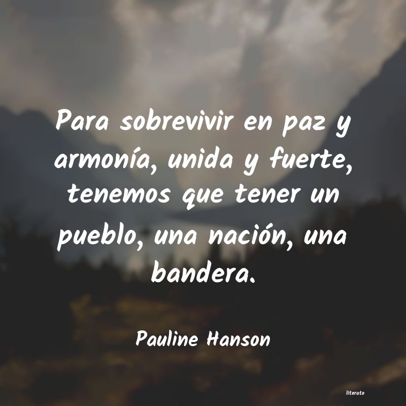 Frases de Pauline Hanson