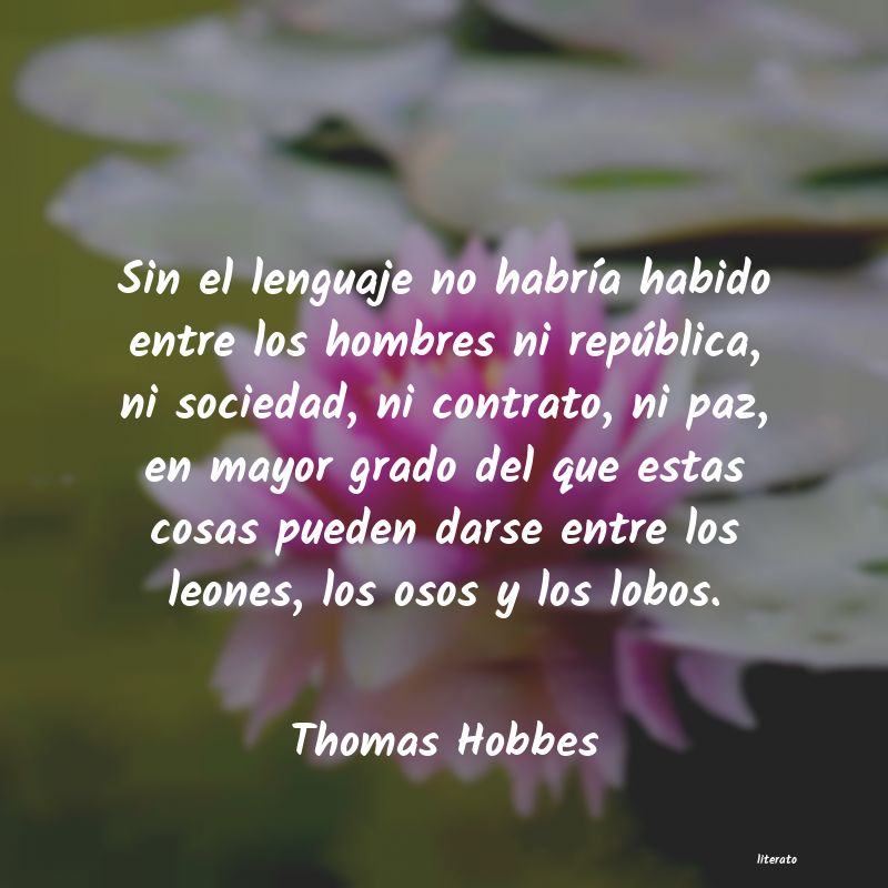 frases de Thomas Hobbes