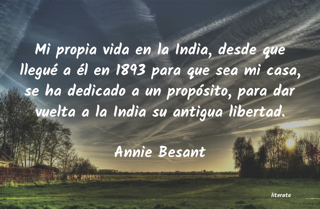 frases de Annie Besant