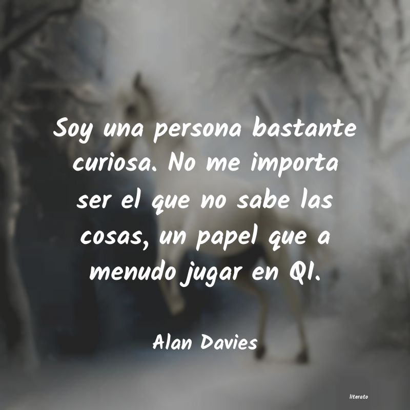 frases de Alan Davies