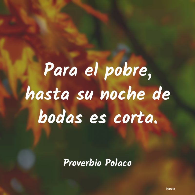 Frases de Proverbio Polaco