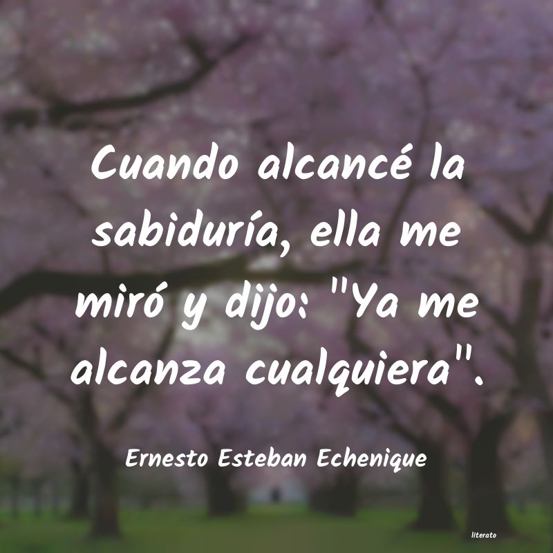 frases de Ernesto Esteban Echenique