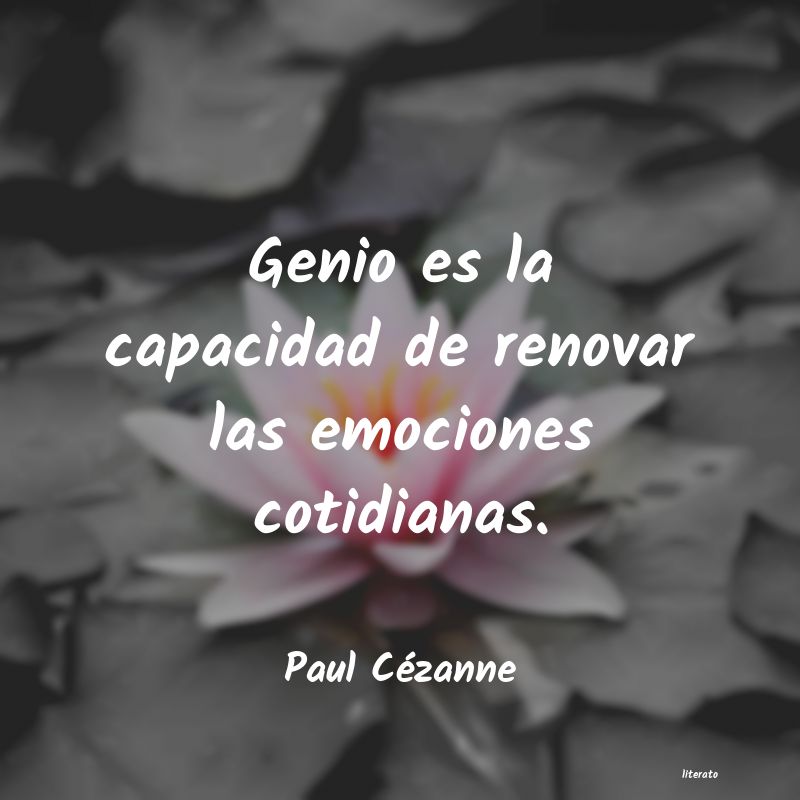 frases de Paul Cézanne