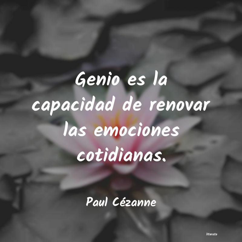 Frases de Paul Cézanne