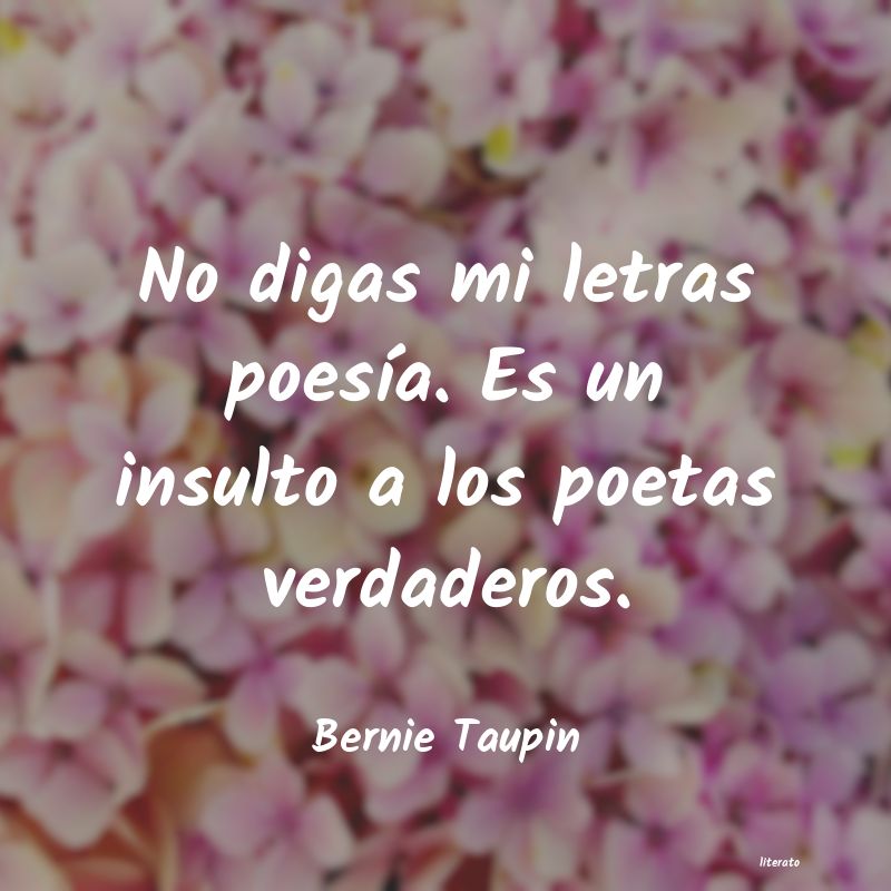 frases de Bernie Taupin