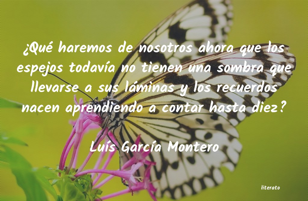frases de LuÃs GarcÃa Montero