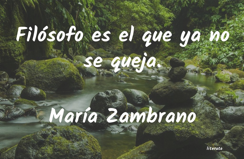 frases de MarÃa Zambrano