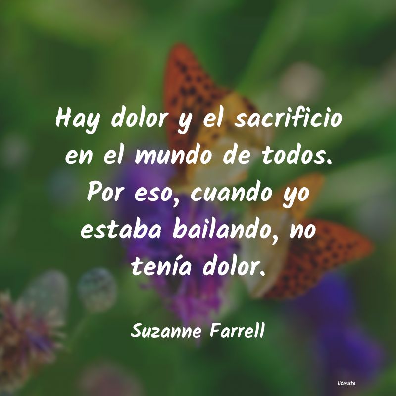 frases de Suzanne Farrell