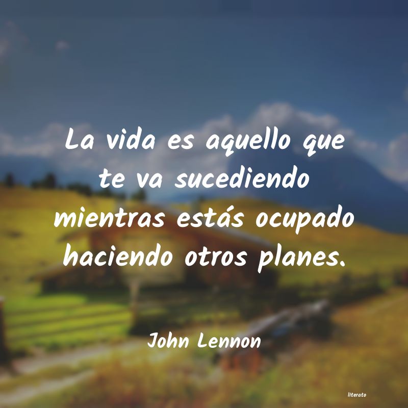 frases de john lennon de vida