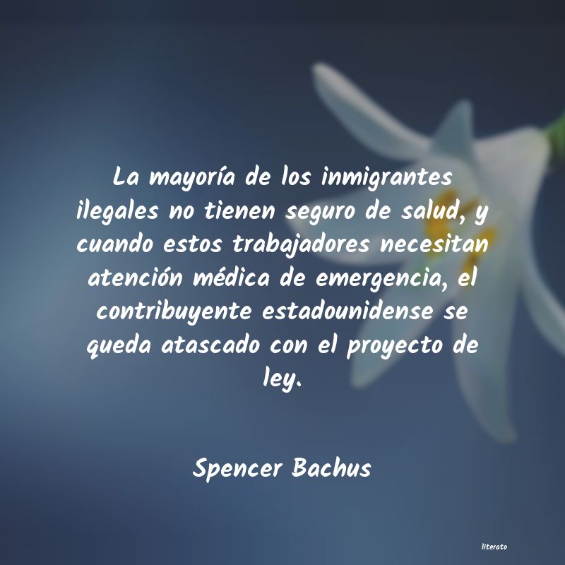 frases de Spencer Bachus