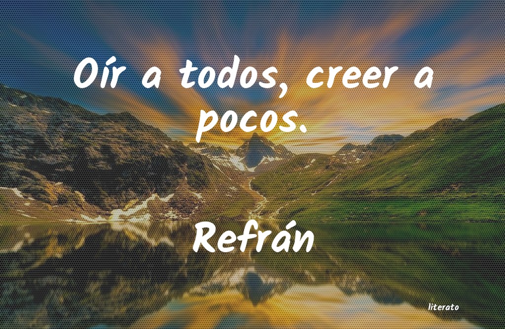 Frases de Refrán