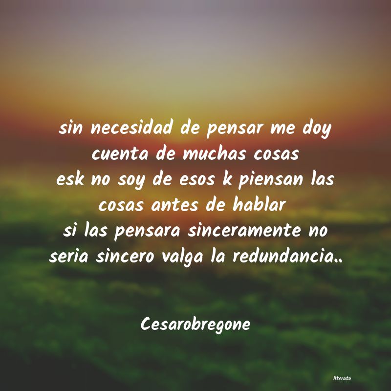 frases de Cesarobregone