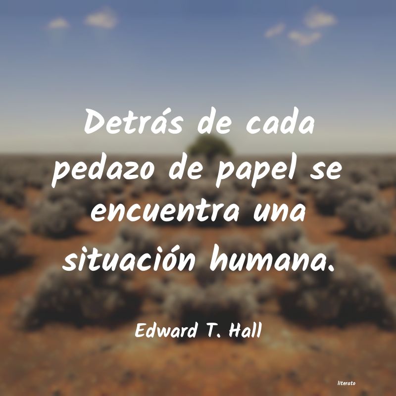 Frases de Edward T. Hall