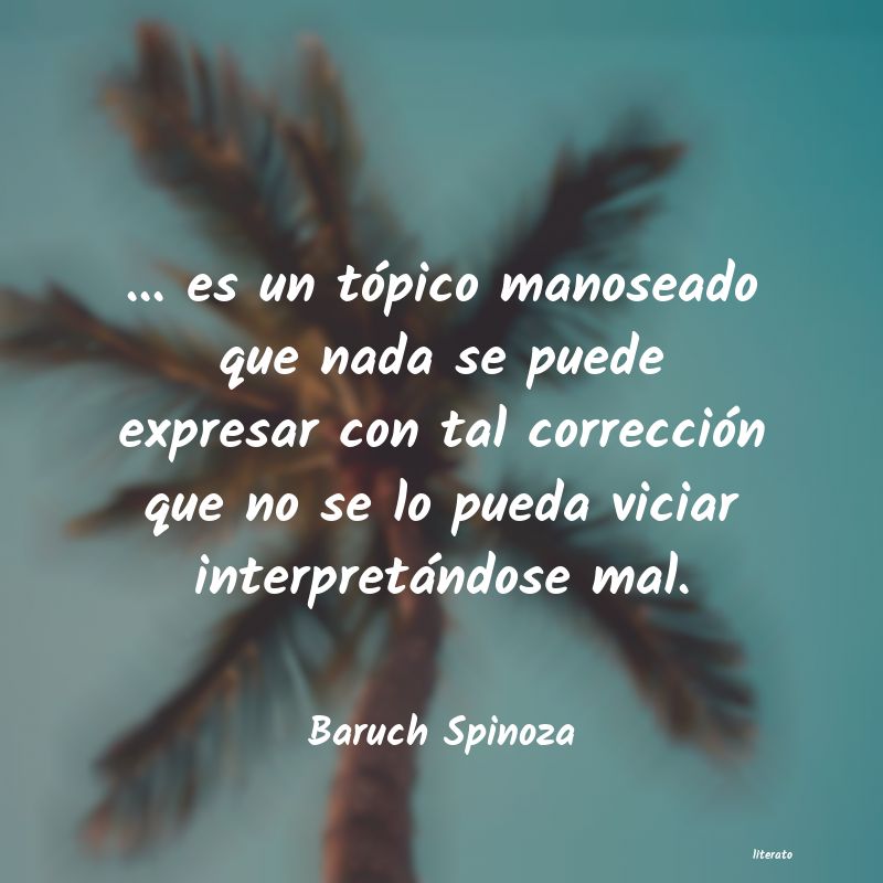 Frases de Baruch Spinoza