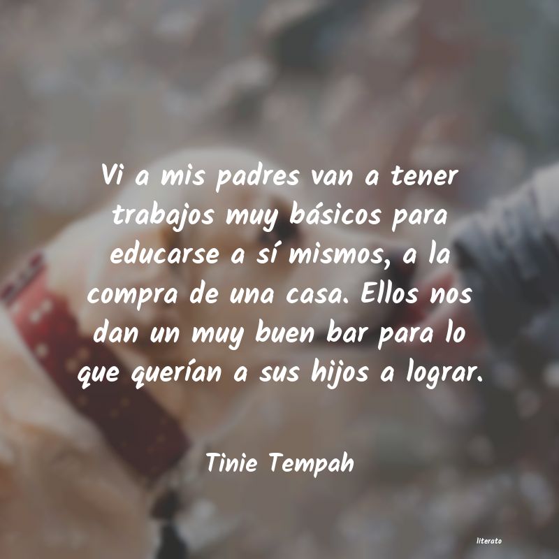 Tinie Tempah: Vi a mis padres van a tener tr