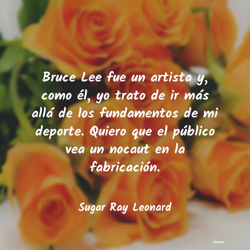 Frases de Sugar Ray Leonard