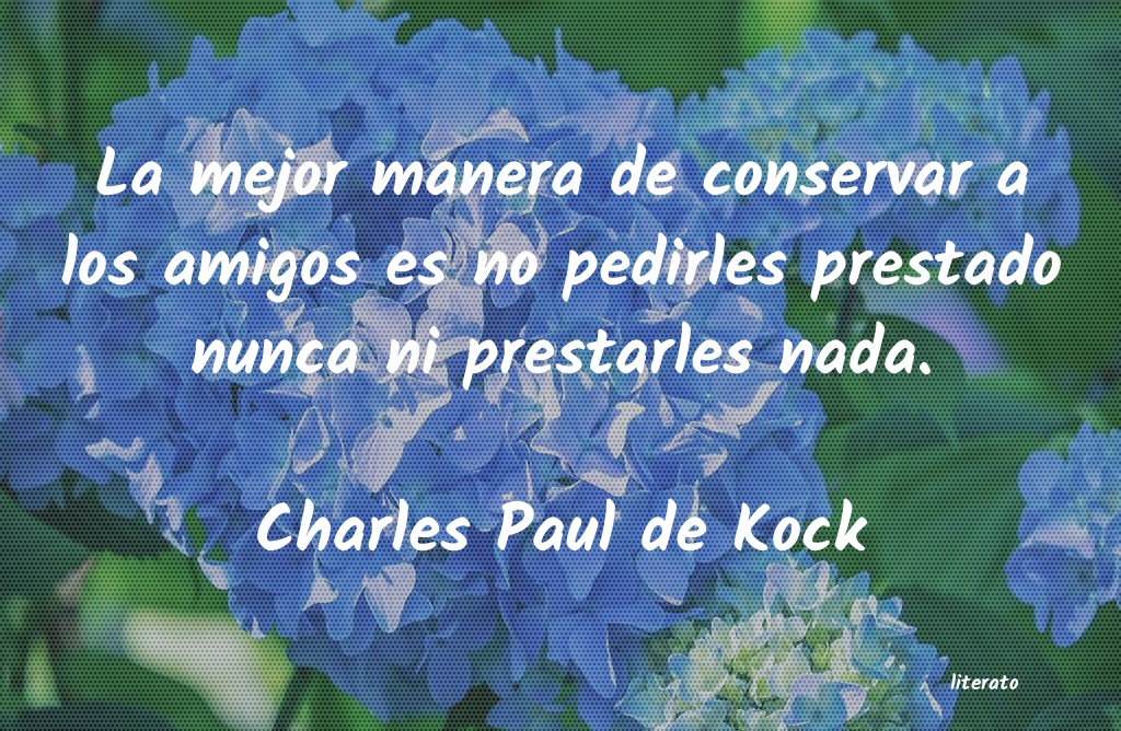 frases de Charles Paul de Kock