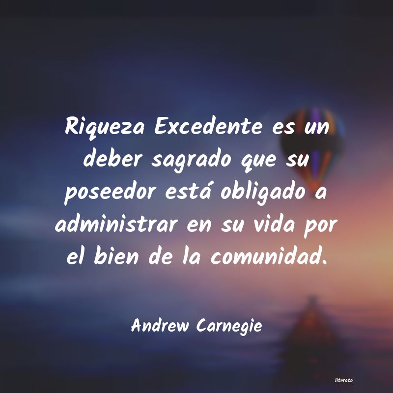 Frases de Andrew Carnegie