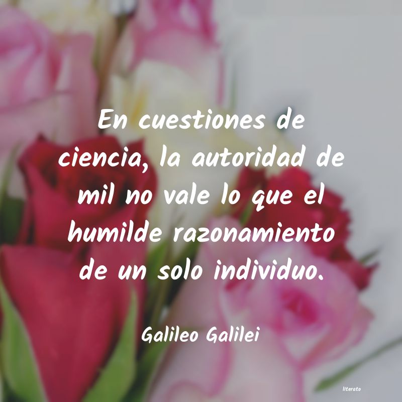 frases de Galileo Galilei