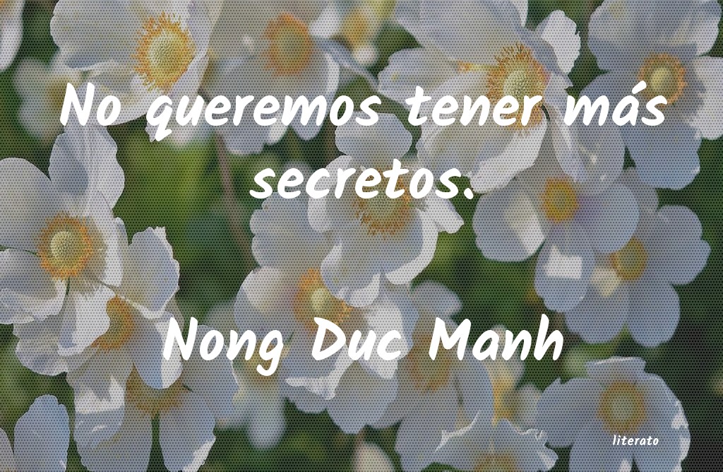 frases de Nong Duc Manh