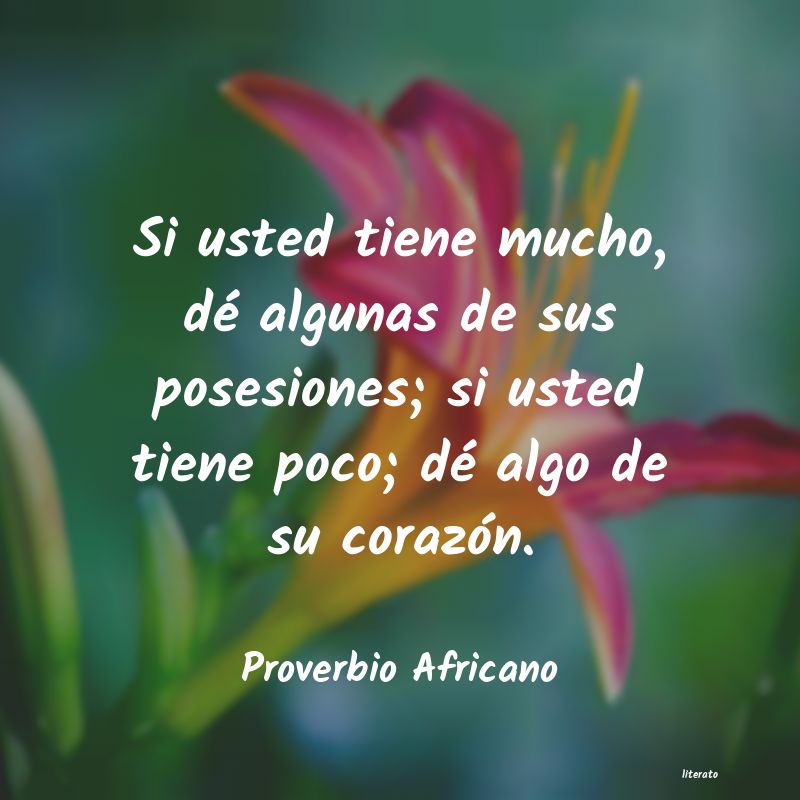 frases de Proverbio Africano