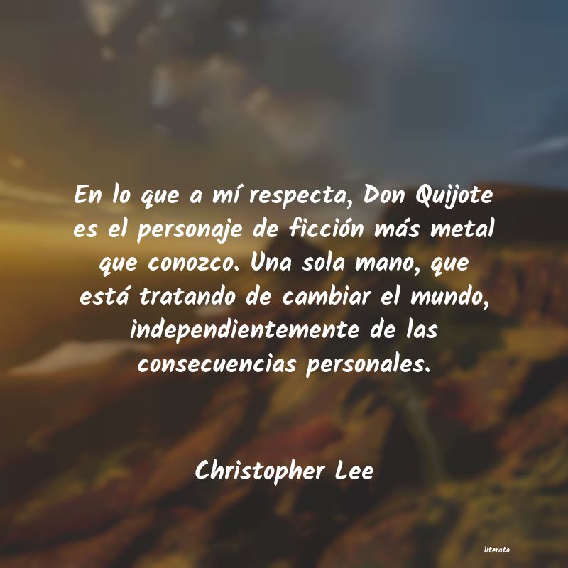frases de Christopher Lee