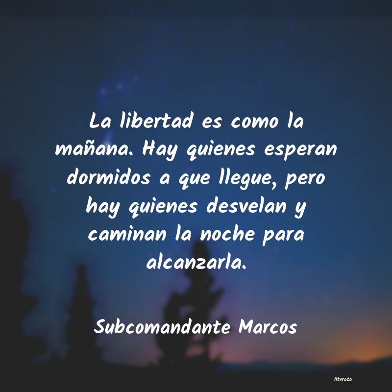 Frases de Subcomandante Marcos