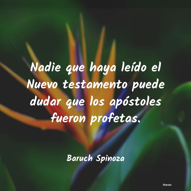 Frases de Baruch Spinoza