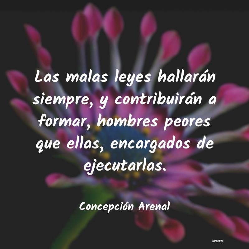 frases de ConcepciÃ³n Arenal