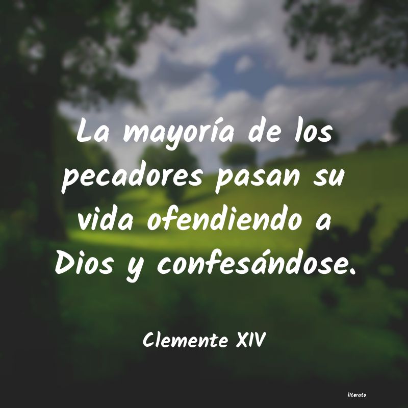 frases de Clemente XIV