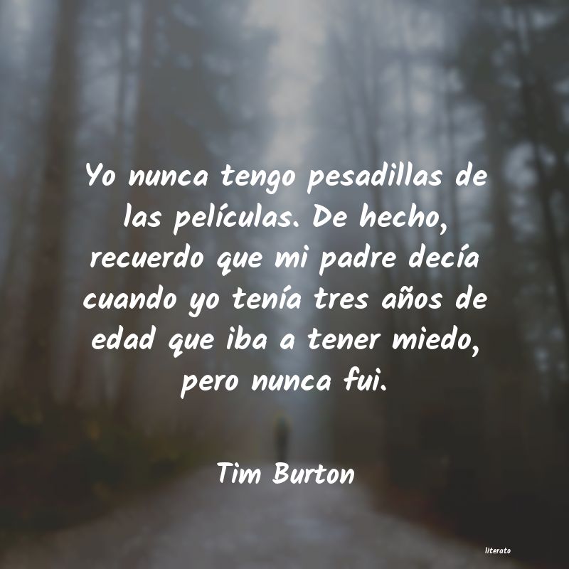 frases de Tim Burton