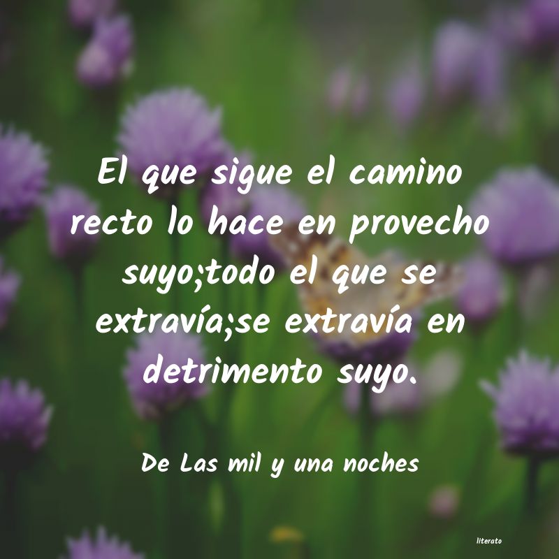 frases de De Las mil y una noches