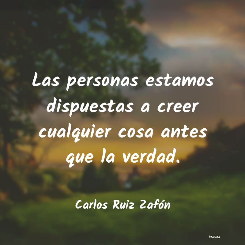 frases de Carlos Ruiz Zafón