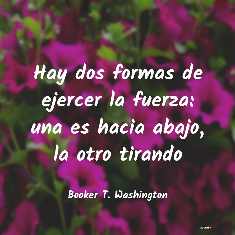 Frases de Booker T. Washington