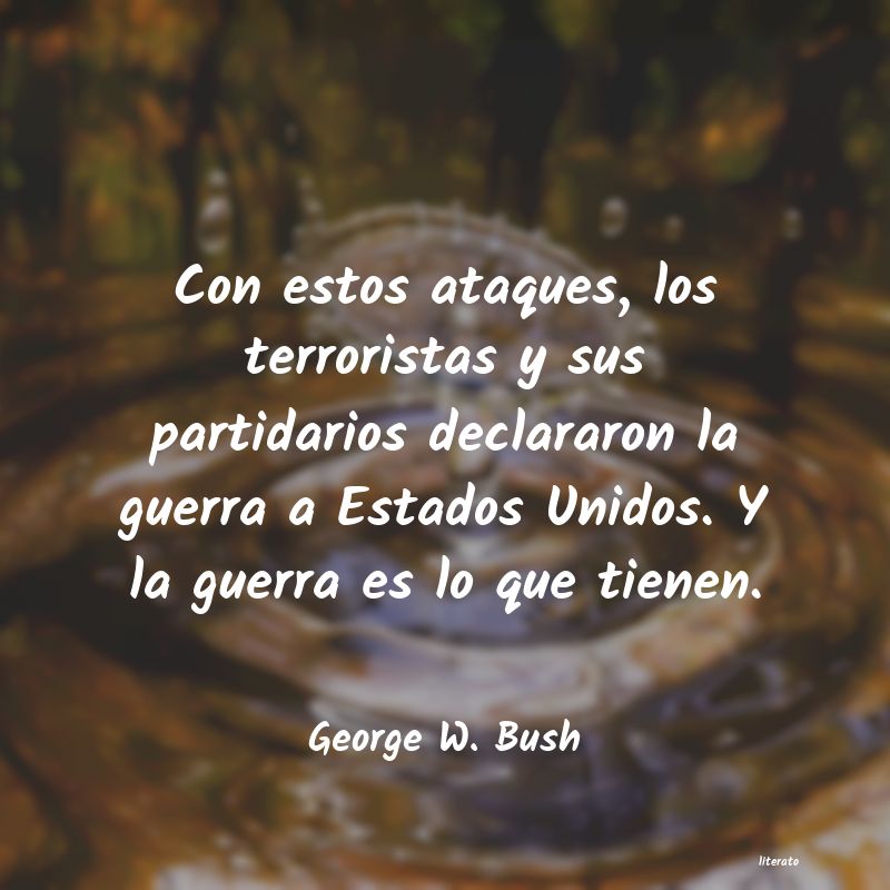 Frases de George W. Bush