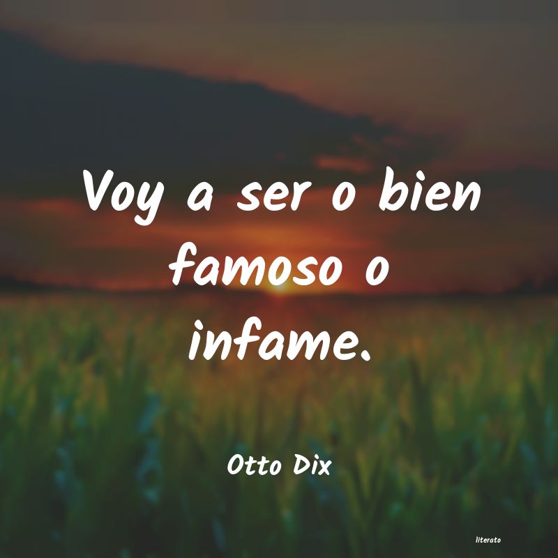 frases de Otto Dix