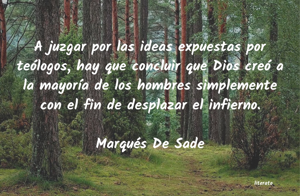 Frases de Marqués De Sade