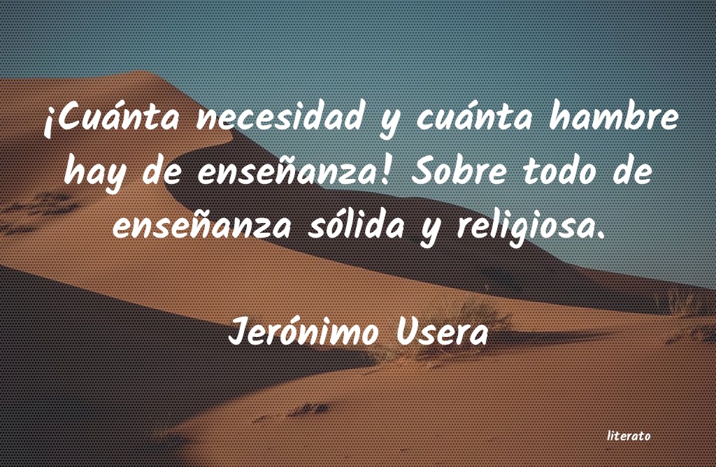 frases de Jerónimo Usera