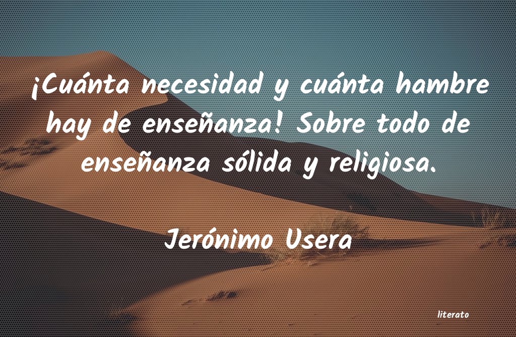 Frases de Jerónimo Usera