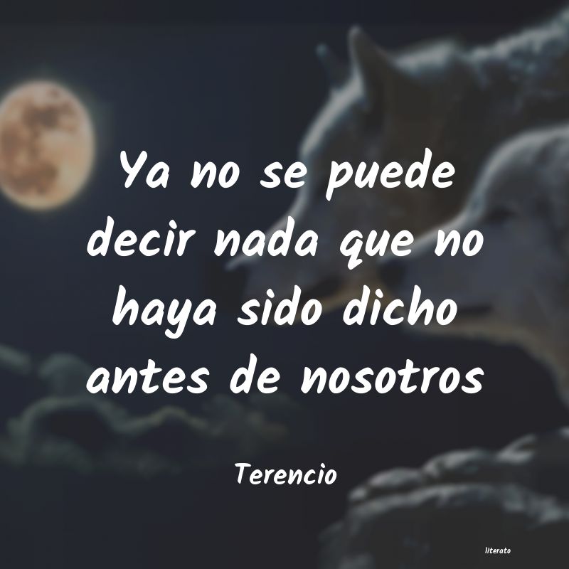 frases de Terencio